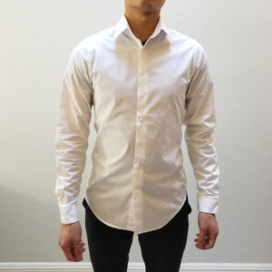 Express Men's 1MX Shirt White XS Athletic Fit